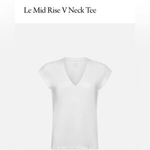 Frame Le Mid Rise V Neck Tee

Peruvian Pima cotton T-shirt.